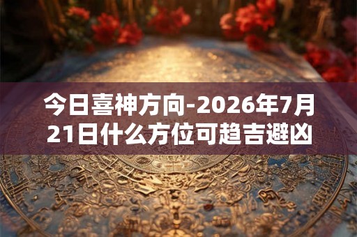 今日喜神方向-2026年7月21日什么方位可趋吉避凶