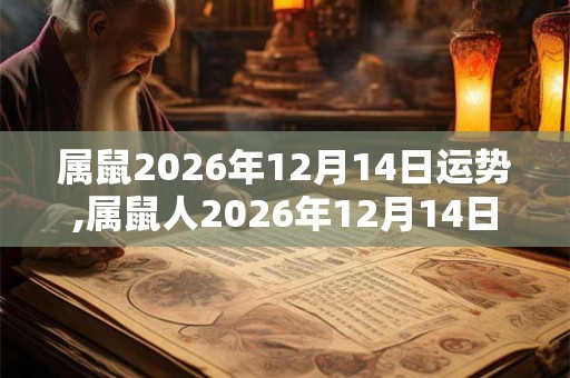 属鼠2026年12月14日运势,属鼠人2026年12月14日财运,生肖鼠2026年12月14日运势 属鼠2026年12月14日运势,属鼠人2026年12月14日财运,生肖鼠2026年12月14日运势