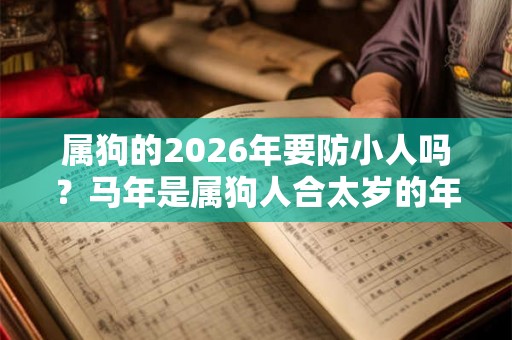 属狗的2026年要防小人吗？马年是属狗人合太岁的年份吗