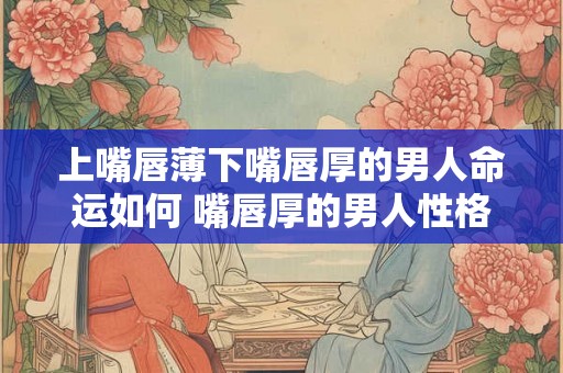 上嘴唇薄下嘴唇厚的男人命运如何 嘴唇厚的男人性格