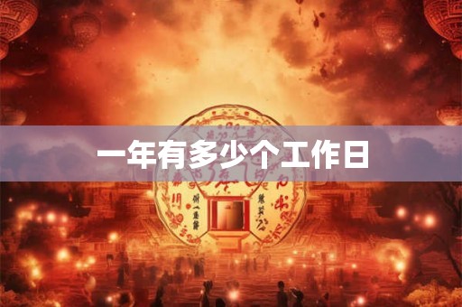 一年有多少个工作日