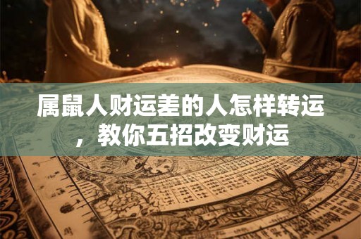 属鼠人财运差的人怎样转运，教你五招改变财运