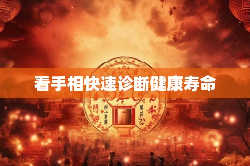 看手相快速诊断健康寿命