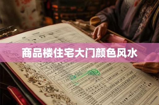 商品楼住宅大门颜色风水