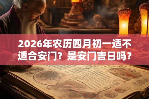 2026年农历四月初一适不适合安门？是安门吉日吗？