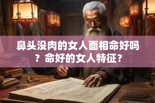 鼻头没肉的女人面相命好吗？命好的女人特征？