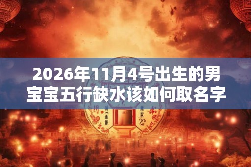 2026年11月4号出生的男宝宝五行缺水该如何取名字