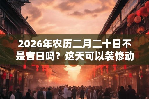 2026年农历二月二十日不是吉日吗?这天可以装修动土吗? 2026年农历二月二十日不是吉日吗?这天可以装修动土吗?
