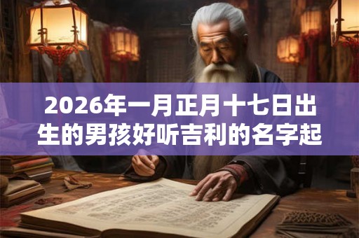 2026年一月正月十七日出生的男孩好听吉利的名字起名
