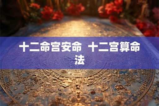 十二命宫安命  十二宫算命法