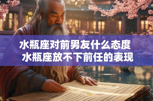 水瓶座对前男友什么态度  水瓶座放不下前任的表现