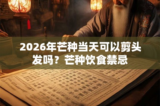 2026年芒种当天可以剪头发吗?芒种饮食禁忌 2026年芒种当天可以剪头发吗?芒种饮食禁忌