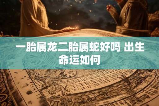 一胎属龙二胎属蛇好吗 出生命运如何