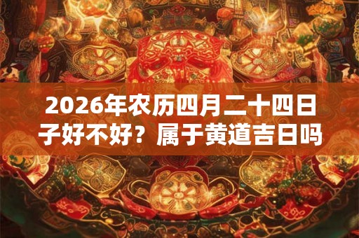 2026年农历四月二十四日子好不好？属于黄道吉日吗？