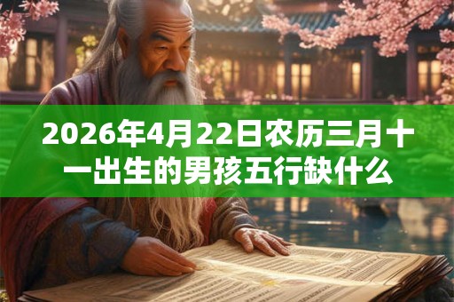 2026年4月22日农历三月十一出生的男孩五行缺什么 2026年4月22日农历三月十一出生的男孩五行缺什么