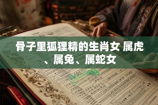 骨子里狐狸精的生肖女 属虎、属兔、属蛇女 骨子里狐狸精的生肖女 属虎、属兔、属蛇女