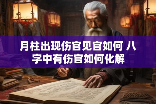 月柱出现伤官见官如何 八字中有伤官如何化解