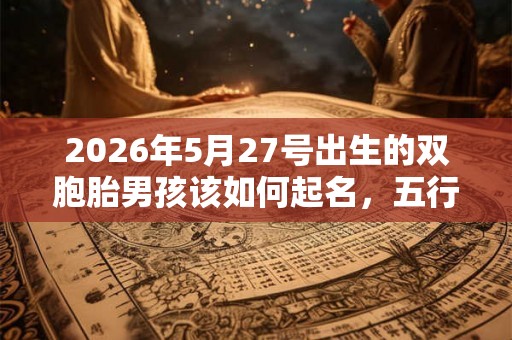 2026年5月27号出生的双胞胎男孩该如何起名，五行属什么