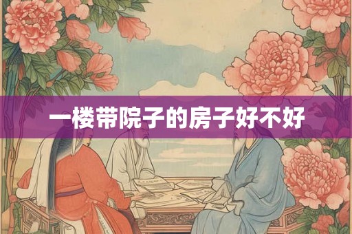 一楼带院子的房子好不好