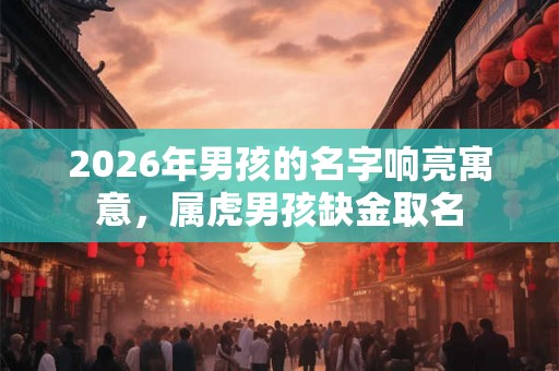 2026年男孩的名字响亮寓意,属虎男孩缺金取名 2026年男孩的名字响亮寓意,属虎男孩缺金取名