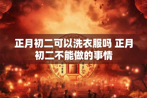 正月初二可以洗衣服吗 正月初二不能做的事情