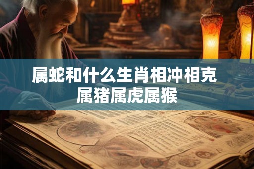 属蛇和什么生肖相冲相克 属猪属虎属猴