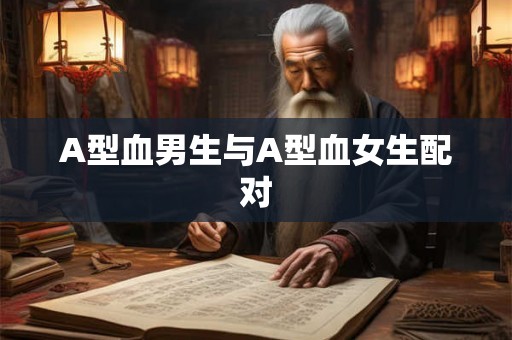 A型血男生与A型血女生配对