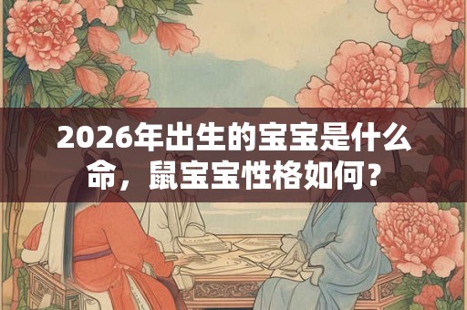 2026年出生的宝宝是什么命，鼠宝宝性格如何？