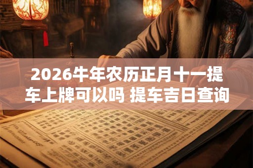 2026牛年农历正月十一提车上牌可以吗 提车吉日查询