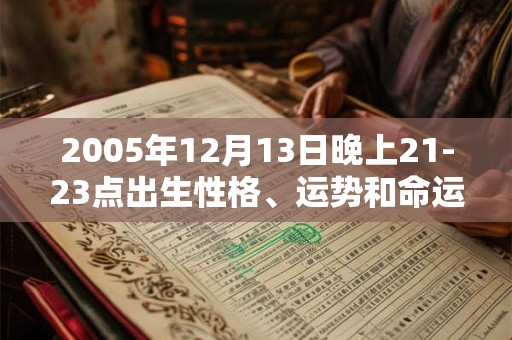 2005年12月13日晚上21-23点出生性格、运势和命运