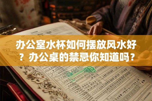 办公室水杯如何摆放风水好?办公桌的禁忌你知道吗? 办公室水杯如何摆放风水好?办公桌的禁忌你知道吗?