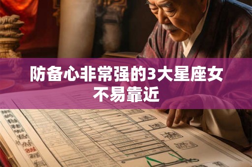 防备心非常强的3大星座女不易靠近