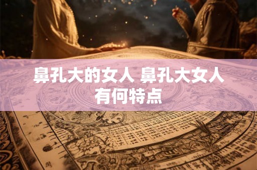 鼻孔大的女人 鼻孔大女人有何特点