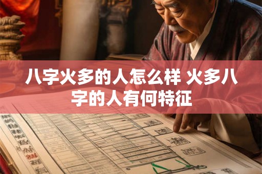 八字火多的人怎么样 火多八字的人有何特征 八字火多的人怎么样 火多八字的人有何特征