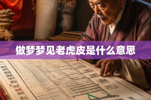 做梦梦见老虎皮是什么意思
