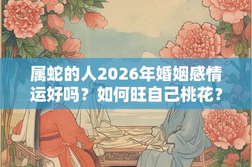 属蛇的人2026年婚姻感情运好吗？如何旺自己桃花？