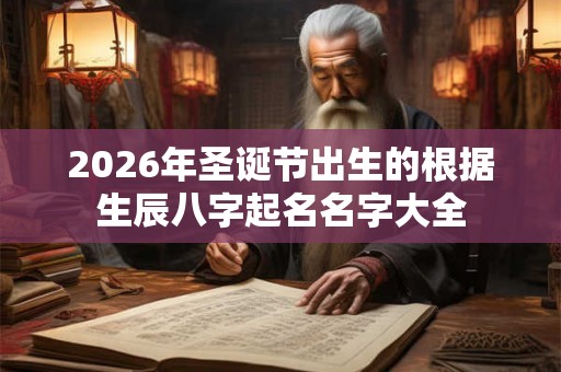 2026年圣诞节出生的根据生辰八字起名名字大全 2026年圣诞节出生的根据生辰八字起名名字大全