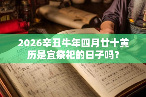 2026辛丑牛年四月廿十黄历是宜祭祀的日子吗？