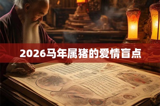 2026马年属猪的爱情盲点