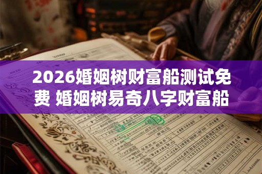 2026婚姻树财富船测试免费 婚姻树易奇八字财富船免费测试 2026婚姻树财富船测试免费 婚姻树易奇八字财富船免费测试