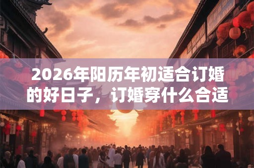 2026年阳历年初适合订婚的好日子，订婚穿什么合适？