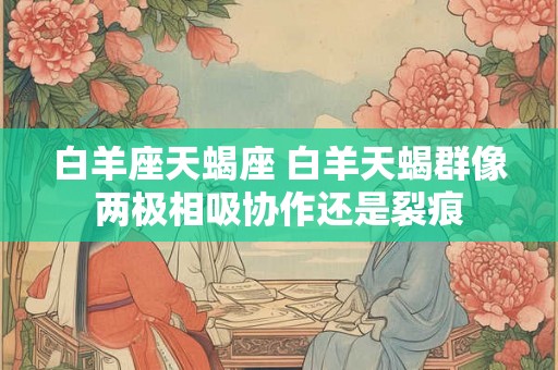 白羊座天蝎座 白羊天蝎群像两极相吸协作还是裂痕