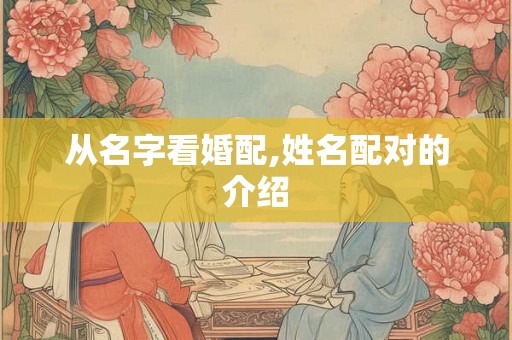 从名字看婚配,姓名配对的介绍 从名字看婚配,姓名配对的介绍