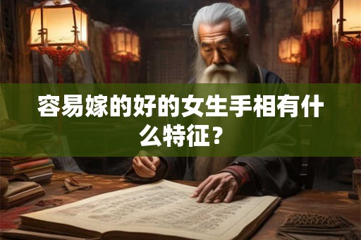 容易嫁的好的女生手相有什么特征？