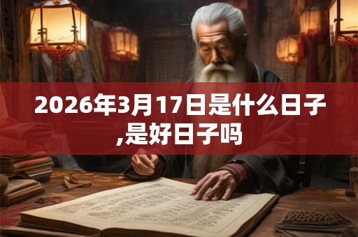 2026年3月17日是什么日子,是好日子吗