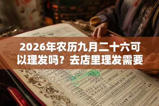 2026年农历九月二十六可以理发吗？去店里理发需要注意什么？