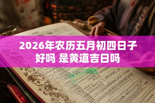 2026年农历五月初四日子好吗 是黄道吉日吗