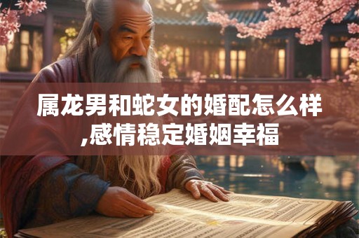 属龙男和蛇女的婚配怎么样,感情稳定婚姻幸福 属龙男和蛇女的婚配怎么样,感情稳定婚姻幸福