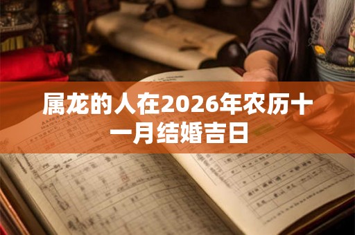 属龙的人在2026年农历十一月结婚吉日