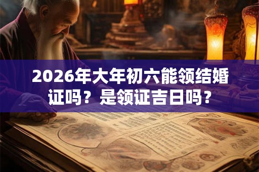 2026年大年初六能领结婚证吗？是领证吉日吗？